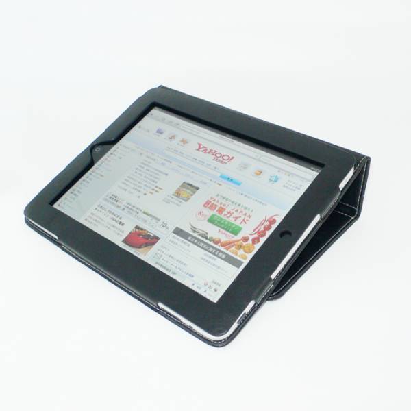 【送料込み】初代iPad専用ケース　本革カバー（選べる5色）赤_2