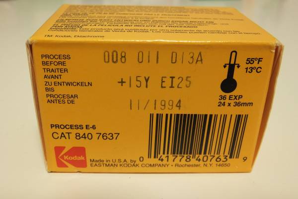期限切れ フィルム 『28』Kodak Ektachrome Type K 135-36_2