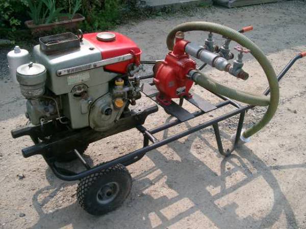 中古ヤンマー灌水ポンプ運搬車付き汲み上げポンプ(農業機械)｜売買され 