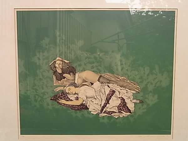 レア✨ 額装済　池田満寿夫　リトグラフ　544cm×726cm 陶板額 赤富士 池田満寿夫画 | 株式会社竹中銅器