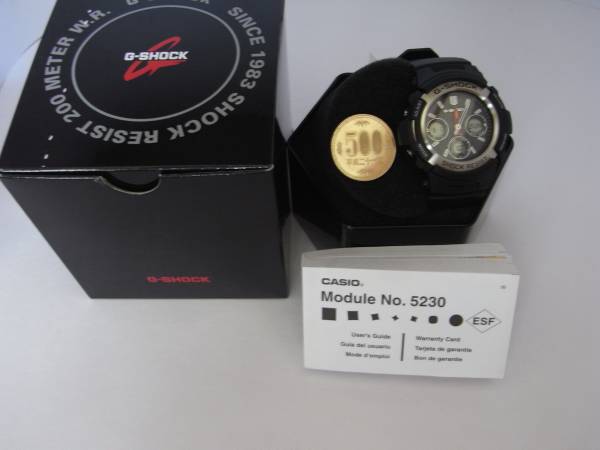 1円スタート 逆輸入G-SHOCK　 AWGM100-1A　マルチバンド6_1