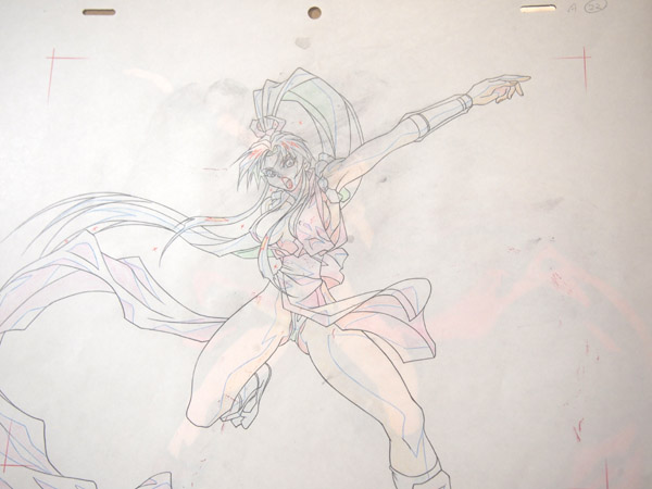 劇場版「餓狼伝説」 不知火舞 セル画 動画付き 原画ナンバー(か行
