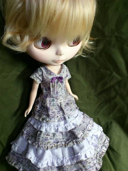 g*3 No. 66 ブライス　紫陽花色のワンピースセット_1