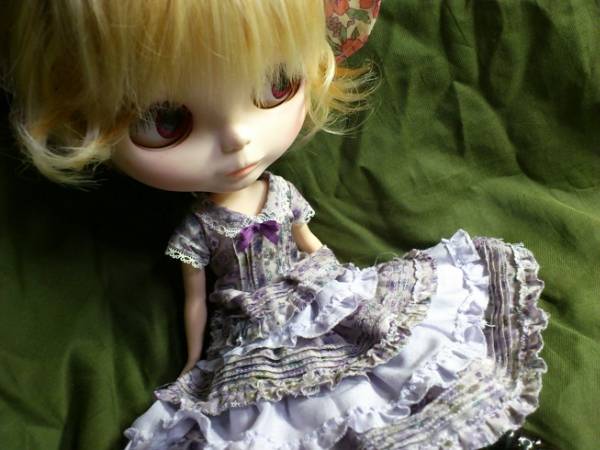 g*3 No. 66 ブライス　紫陽花色のワンピースセット_3