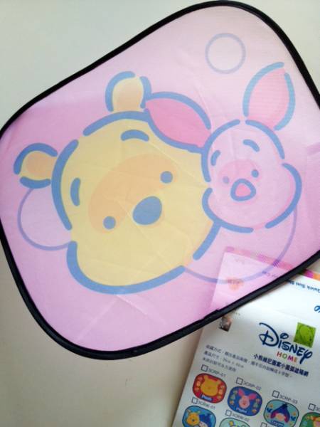 新品★DiSNEY★　車用サンシェード１組新品　ピンクPooh_1
