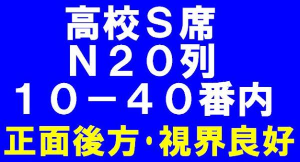 『高校S席1枚/正面後方/N20列』全日本マーチングコンテスト11/18_1