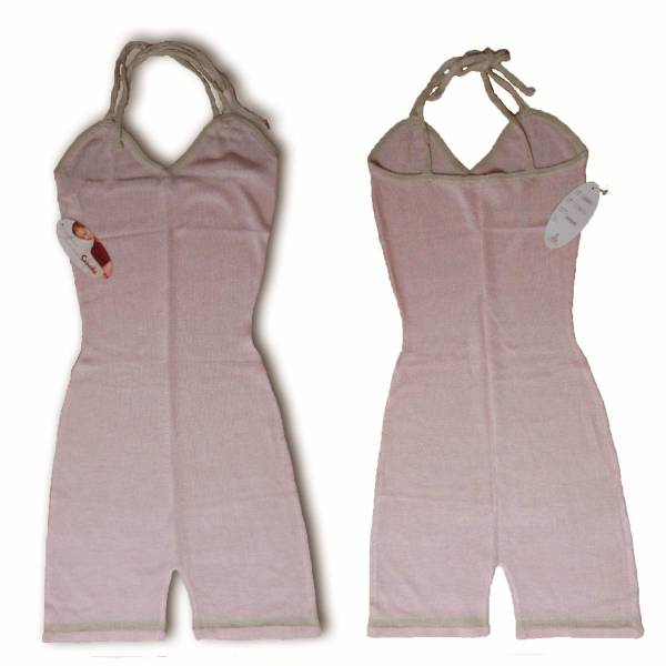 送料無料 sansha ニット パンツ キャミユニショーツ Ｌ　ピンク_1