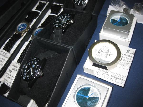 BMW　非売品　腕時計、置時計　計8個まとめて　未使用_1