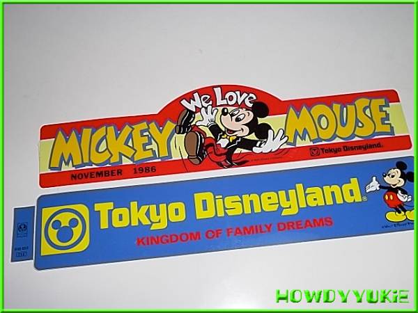 ビンテージ80 S Tdl ディズニーランド バンパーステッカー 2枚 その他 売買されたオークション情報 Yahooの商品情報をアーカイブ公開 オークファン Aucfan Com
