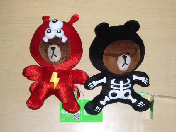 新品☆ＬＩＮＥぬいぐるみ２体☆かわいい♪_1