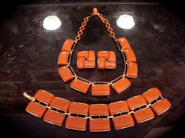 50s Lisner ビンテージ ネックレス ブレスレット イヤリング_1