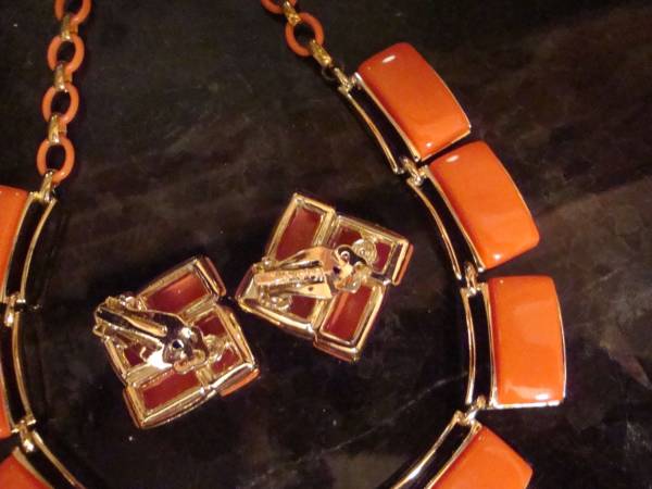 50s Lisner ビンテージ ネックレス ブレスレット イヤリング_3