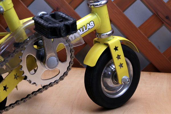 ♪MYPALLAS♪ミニミニ自転車 黄色 スタンド付♪マイパラス♪(小径車