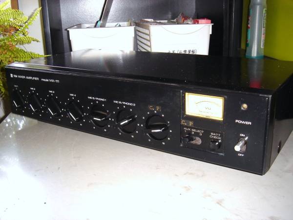 【値下げしました】TOA ミキサーアンプMX-111　東亜 TOA製 東亜 ミキサーアンプ MX-111 DC12V 中古(オーディオ機器