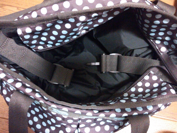 ★Lesportsac RYAN BABY BAG SKY DOT used美品★_2