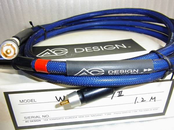 【幻の貴重ケーブル】AC DESIGN WTC-1/Ⅱ 1.2m 1ペア(RCAケーブル
