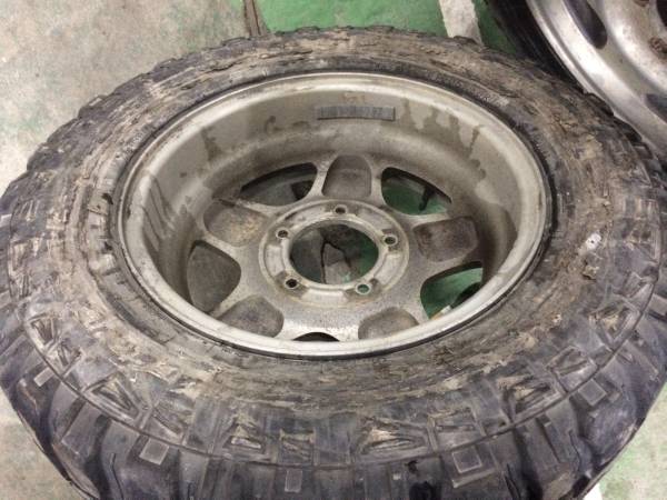 ジムニーJA11純正アルミホイール クーラジアM/T 205/80R16 4本 