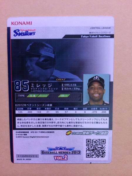 BBH 2013 VOL.2 GR ミレッジ ヤクルトスワローズ_2