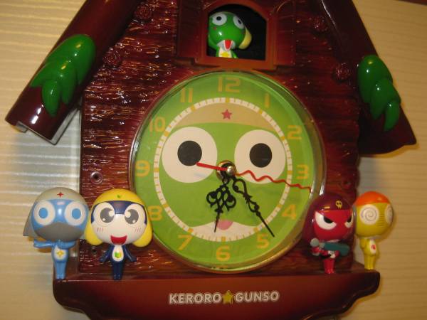 ケロロ軍曹☆壁掛け時計☆振り子付きのハト時計仕様(アナログ)｜売買