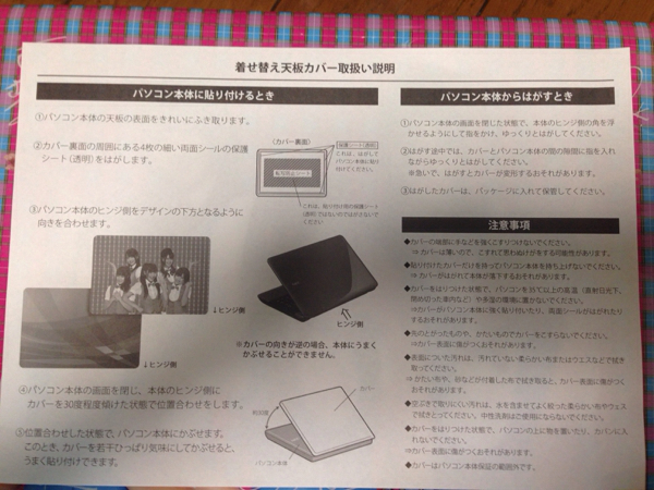 渡り廊下走り隊非売品パソコン着せ替え天板カバー 未使用品AKB48_3