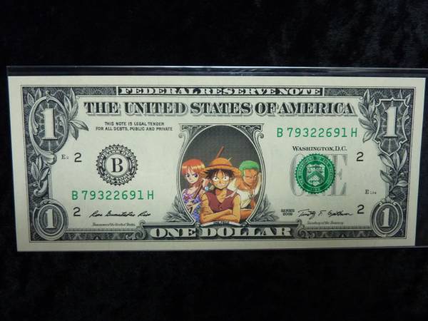 お宝紙幣 ワンピース 3 米公認 ドル札 1 紙幣 Usa直輸入 世界 売買されたオークション情報 Yahooの商品情報をアーカイブ公開 オークファン Aucfan Com
