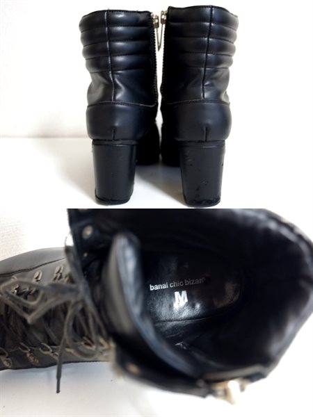 希少 banal chic bizarre トレッキング ヒールブーツ 黒M HIRO(男性用 