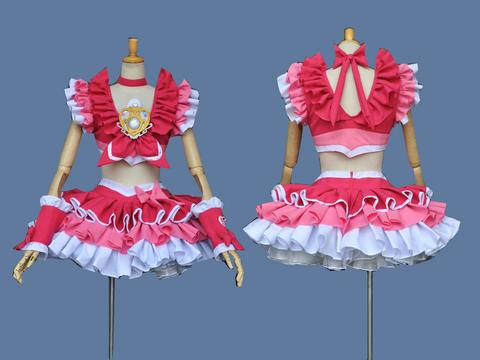 Y432) スイートプリキュア キュアメロディ コスプレ衣装(コスプレ衣装