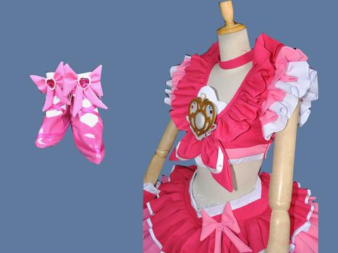 Y432) スイートプリキュア キュアメロディ コスプレ衣装(コスプレ衣装