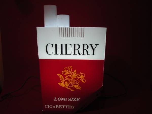 昭和レトロ CHERRY チェリー たばこ 照明 看板】(看板)｜売買された