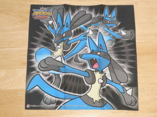 ポケモンバトルヒーローズ ルカリオ ハンカチ 新品(ポケットモンスター
