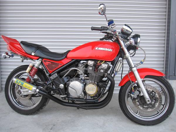 ゼファー400 カスタム車 赤ソリッド(251cc-400cc)｜売買された