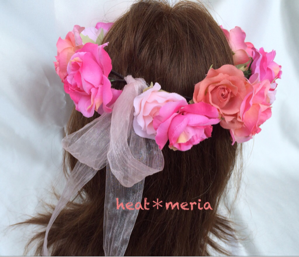 Hm プリンセス バラ 花冠 造花 結婚式 ピンク ピーチ ウエディングドレス 売買されたオークション情報 Yahooの商品情報をアーカイブ公開 オークファン Aucfan Com