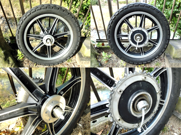 XS650SP TX650 SR500 SR400 XS250 改造用 リア18インチキャスト(リア