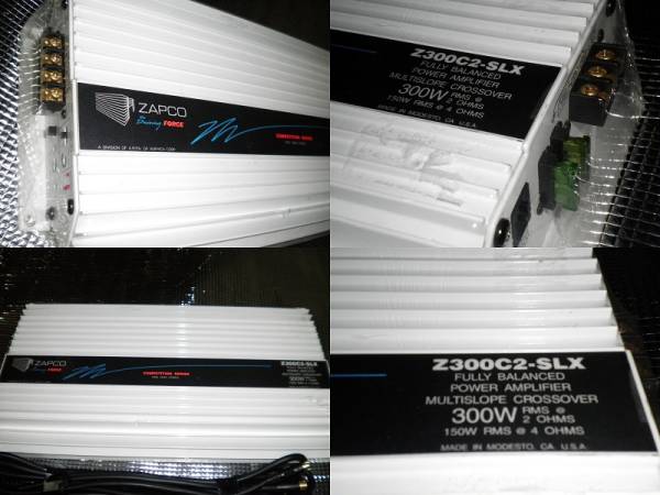 ☆【希少】ZAPCO Driving FORCE Z300C2-SLX 2chパワーアンプ(アンプ 