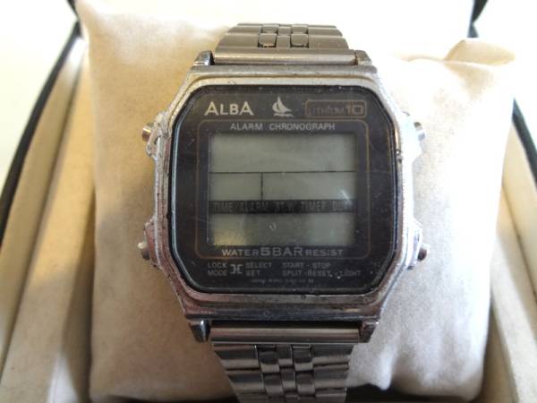 稼働品 SEIKO ALBA セイコー アルバ W041-5030 昭和 腕時計 ALBA - W041-5030 - Digital - Vintage Digital Watch - Digital-Watch.com
