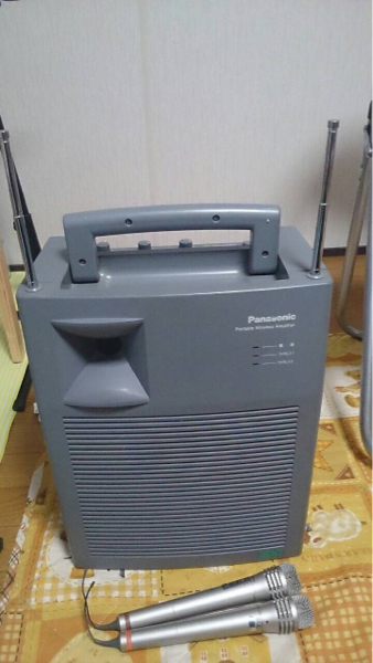 ポータブルワイヤレスアンプWX－230Cパナソニックマイク2本付(一般