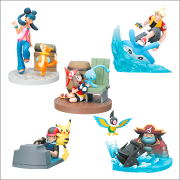 ポケモン リアルフィギュア 蒼海の王子 単品 ハルカとマナフィ
