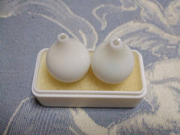 ①不気味な血管付き目玉/ドイツ製ブロウグラスアイ22mm*人形義眼 