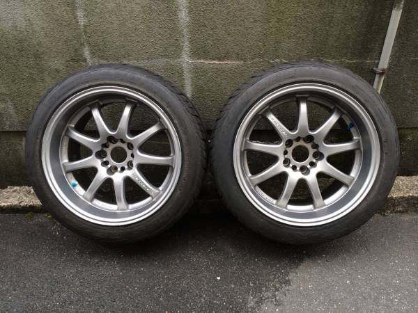 中古タイヤホイール17インチ 絶版 WORK XD9 9.5j 17 フェデラル RS-R 235/45r17(ラジアルタイヤ