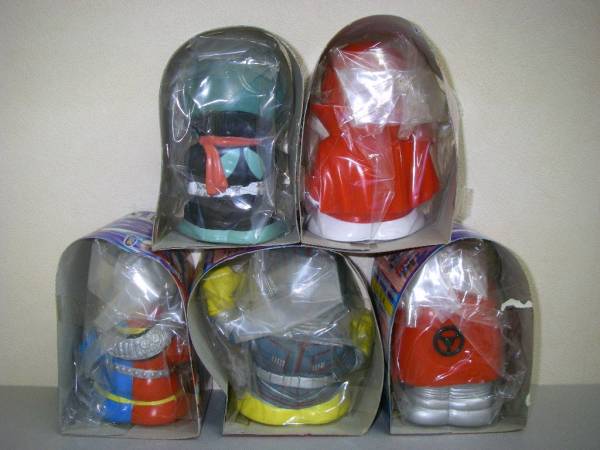 東映特撮ヒーローソフビ貯金箱5体 全5種 東映特撮ヒーロー ソフビ貯金箱/仮面ライダー キカイダー(特撮
