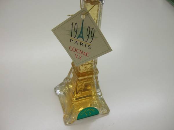 1999 PARIS☆ガラス製エッフェル塔☆COGNAC VS 50m(コニャック)｜売買