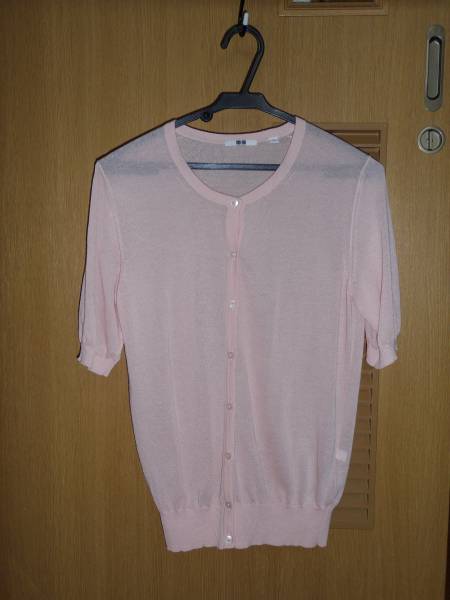 Uniqloユニクロ 半袖カーディガンm 薄手 サーモンピンク系 トップス 売買されたオークション情報 Yahooの商品情報をアーカイブ公開 オークファン Aucfan Com