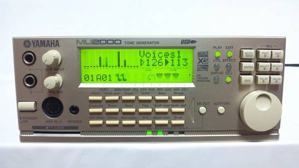 YAMAHA/ヤマハ XG音源モジュール MU2000 メンテナンス済み即決(音源