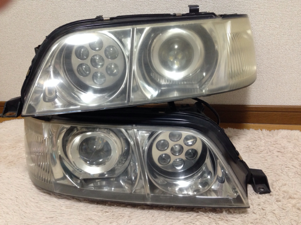 Y33 シーマ ヘッドライト クリスタルバルカンプロジェクター加工