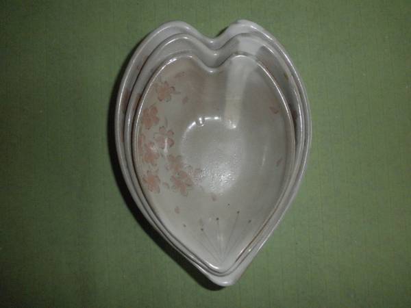 新品★桜のハート型小鉢3枚セット_2