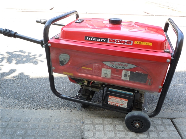 ◇hikari光製作所エンジン発電機セル付KN-3300-60ガソリン動作品(発電