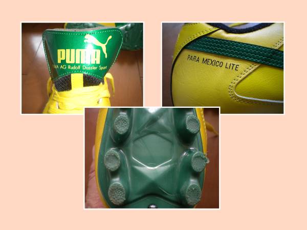 PUMAパラメヒコ ライト黄×緑 27．5cm美USED KAZUモデル(食器