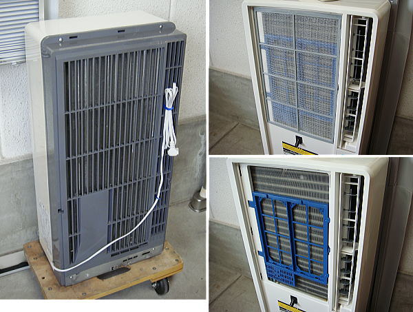 中古06年製コイズミEWK-180E1ウインド窓用エアコン目安7畳/完動(窓用 