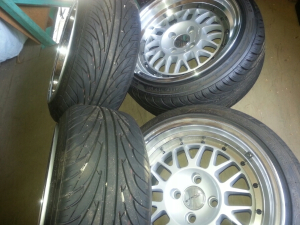 STANCEwheel 15×8J 185/45R15 USDM ヘラフラ 引き取り限定!(ラジアル
