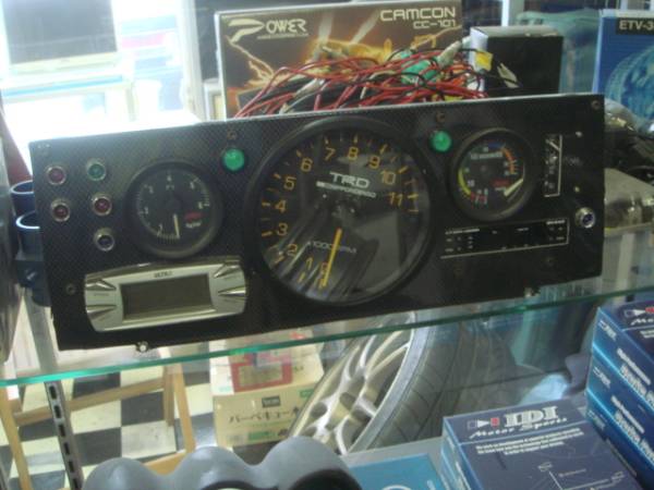 AE86 TRD大型タコメーター 大森メーター、純正フューエル付き(追加